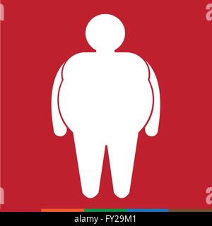 Fat People Icon Illustration design Stock Vector Image & Art - Alamy