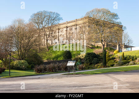 Nottingham Castle, a Ducal mansion, Nottingham, England, UK Stock Photo