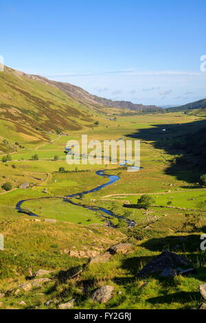 The U Shaped valley of Nant Ffrancon, Snowdonia Stock Photo