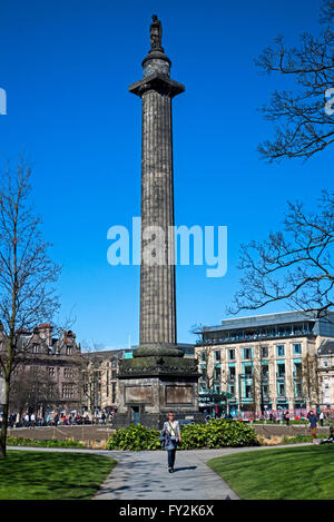 The controversial  Melville Monument, commemorating Henry Dundas, the first Viscount Melville in St Andrew Square, Edinburgh, Scotland, UK. Stock Photo