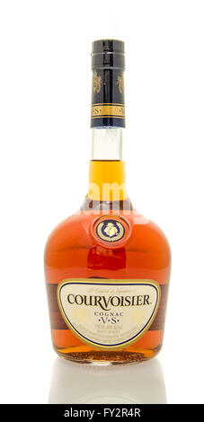 Winneconne, WI - 19 March 2016:  A bottle of Courvoisier cognac Stock Photo