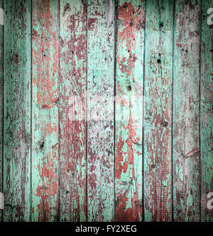 Aged green wooden background. Picture of wooden structure. Stock Photo