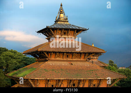 One of the buildings of the Royal Palace located in Patan Durbar Square, Kathmandu, Nepal. Stock Photo
