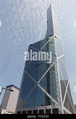 Bank of China Tower, architect I. M. Pei, District Central, Hong Kong Island, Hong Kong, China Stock Photo