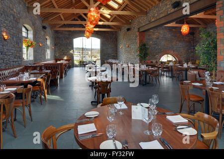 Sosban Restaurant,Llanelli, Wales, UK. Stock Photo