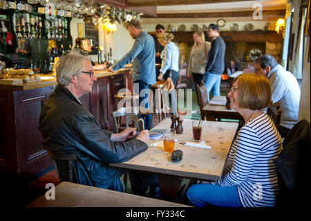 Three Horseshoes Inn, Batscombe, Somerset Stock Photo