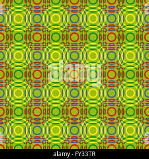 Seamless vector pattern with multicolour overlapping circles Stock Vector