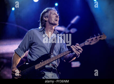 Roger Waters of pink Floyd at Live 8, Hyde Park, London. 2 July 2005. Stock Photo