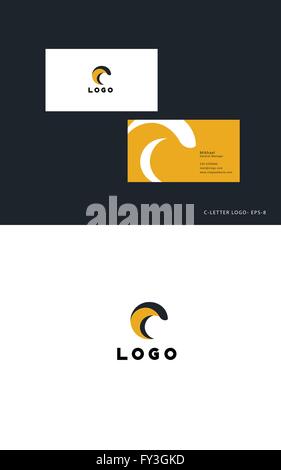 C letter logo vector Stock Vector