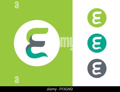 Letter E  logo icon design vector Stock Vector