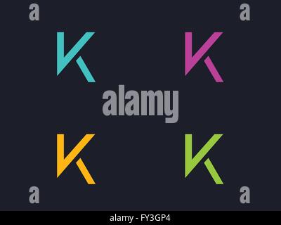 K letter logo vector Stock Vector