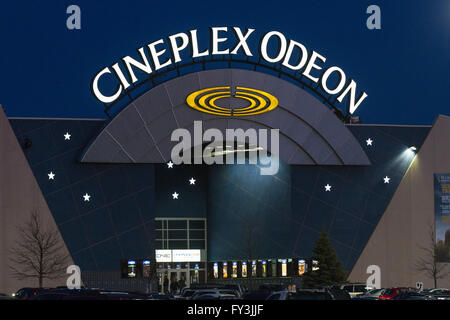 Cineplex Odeon movie theatre at the RioCan centre in Kingston, Ont., on March 18, 2016. Stock Photo