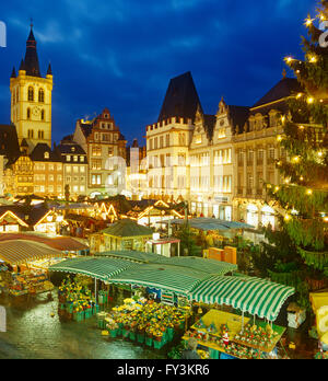 Trier Christmas market, Rhineland Palatinate, Germany Stock Photo