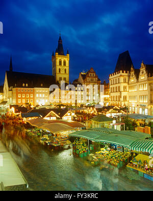 Trier Christmas market, Rhineland Palatinate, Germany Stock Photo