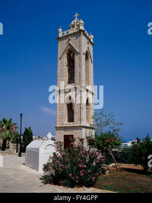 Agia Napa, Belltower at the Monastery, South CYPRUS, Europe Stock Photo