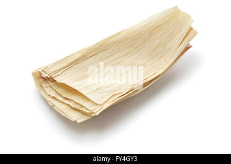 natural corn husks for making tamales Stock Photo