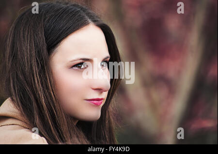 portrait of the happy young woman Stock Photo
