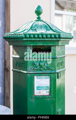 Detail of an Irish Post Box dating from the 1920's in Skibbereen, West Cork, Ireland. Stock Photo