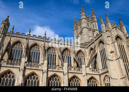 A view of the magnificent Bath Abbey in Bath, Somerset. Stock Photo