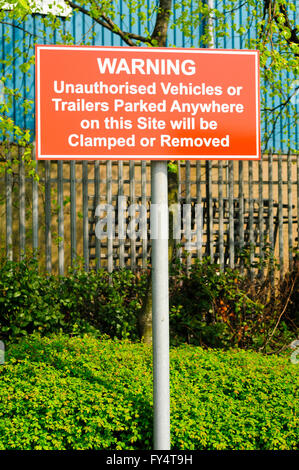 warning sign no hgv parking on end of road ahead howden yorkshire uk ...