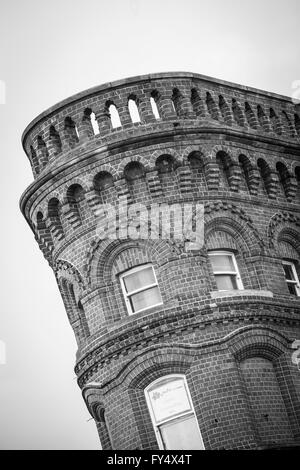 Bridge House Leeds's answer to the Flat Iron Building. Leeds, West Yorkshire, England UK. Stock Photo