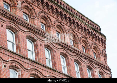 Bridge House Leeds's answer to the Flat Iron Building. Leeds, West Yorkshire, England UK. Stock Photo