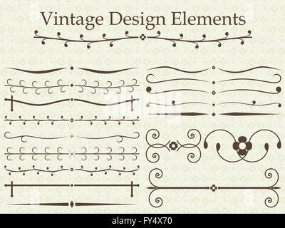 Vintage design elements Stock Vector