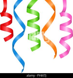 Ribbons on white background, vector eps10 illustration Stock Vector