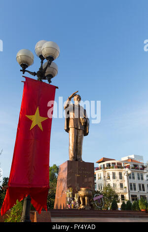 Ho Chi Minh statue, Can Tho, Vietnam Stock Photo