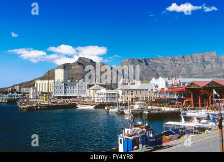 Overview of Cape Town and harbor; Table Mountain; Cape Peninsula; South Africa Stock Photo