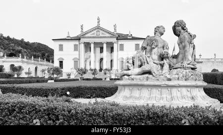 Vicenza, Italy - May 13, 2015: Villa Cordellina Lombardi, built in 18th century on a design by architect Giorgio Massari. Stock Photo