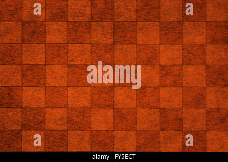 Brown grungy chessboard background with complex texture Stock Photo