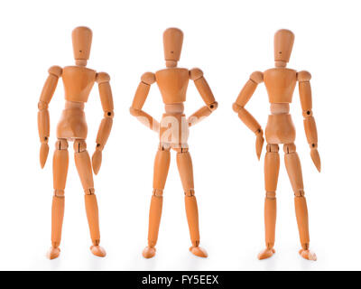 wooden doll in different poses Stock Photo - Alamy