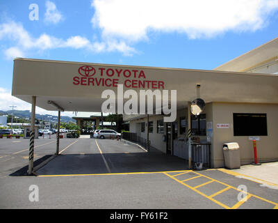 HONOLULU, HI - JUNE 6: Toyota Service Center on June 6, 2012 on Oahu, Hawaii. Stock Photo