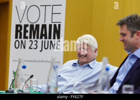 London, UK. 21st April, 2016. Friends of the Earth and Environmentalists for Europe Remain Campaign Rally. Held at King's College London. UK. 21st April 2016 Credit:  Sam Barnes/Alamy Live News Stock Photo