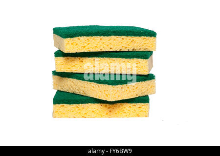 Cleaning sponges isolated Stock Photo