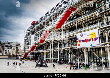 Centre George Pompidou, Les Halles, Paris, France Stock Photo