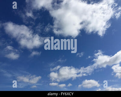 Puffy cumulus clouds. Stock Photo