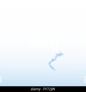 Blue watercolor brush painted stain cloud. Sky artistic stylized abstract vector illustration. Stock Vector