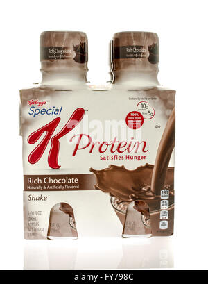 Winneconne, WI - 26 Nov 2015: Package of Special K protein drinks made by Kellogg's Stock Photo