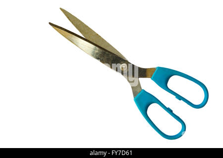 old scissors isolated on white background Stock Photo
