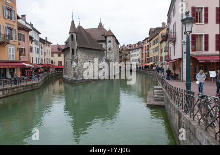 12th-century Palais de l’Isle, Annecy in France Stock Photo