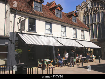 Cote Brasserie French Restaurant St Thomas's Square Salisbury Wiltshire Stock Photo