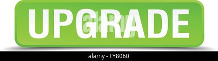 upgrade button. upgrade square 3d push button Stock Vector Image & Art