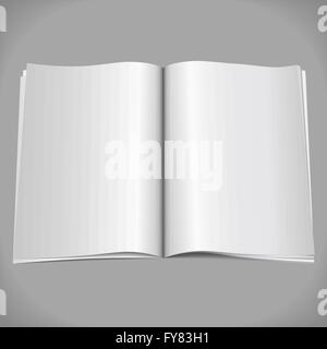 Blank newspaper template. Folded magazine cover page Stock Vector Image ...