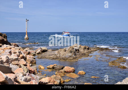Coastline of Banyuls-sur-Mer in France Stock Photo