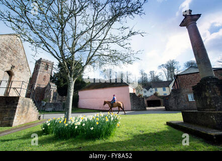 War memorial in the village of Crowcombe in the Quantocks, Somerset UK Stock Photo