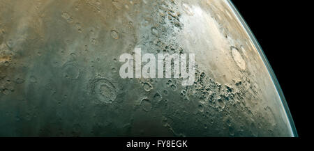 Surface of the Mars. Elements of this image furnished by NASA Stock Photo