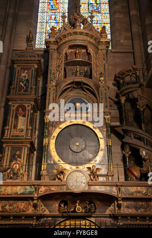 Astronomical clock, Strasbourg Cathedral, Strasbourg, Alsace, France