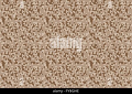 safari camouflage seamless pixel pattern vector illustration Stock Vector